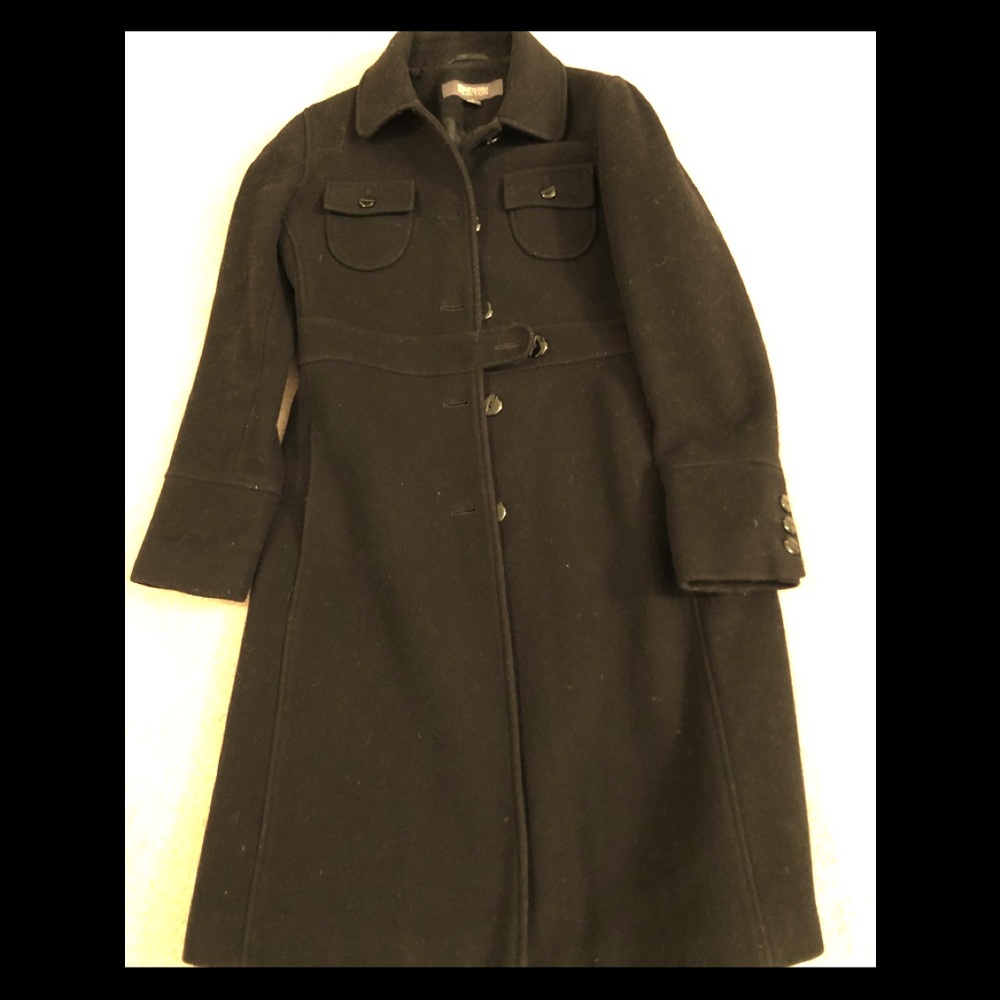 Long coat from Kenneth Cole.  Very flattering